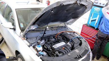 VW Passat 3C výmena oleja v automatickej prevodovke Aisin Warner 09G  s preplachom