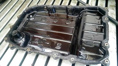 Audi Q7 Tiptronic výmena oleja v prevodovke s preplachom