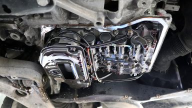 VW Passat 3C výmena oleja v automatickej prevodovke Aisin Warner 09G  s preplachom