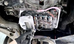 VW Passat 3C výmena oleja v automatickej prevodovke Aisin Warner 09G  s preplachom