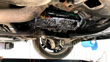 Audi A6 výmena oleja v automatickej prevodovke ZF 09L s preplachom